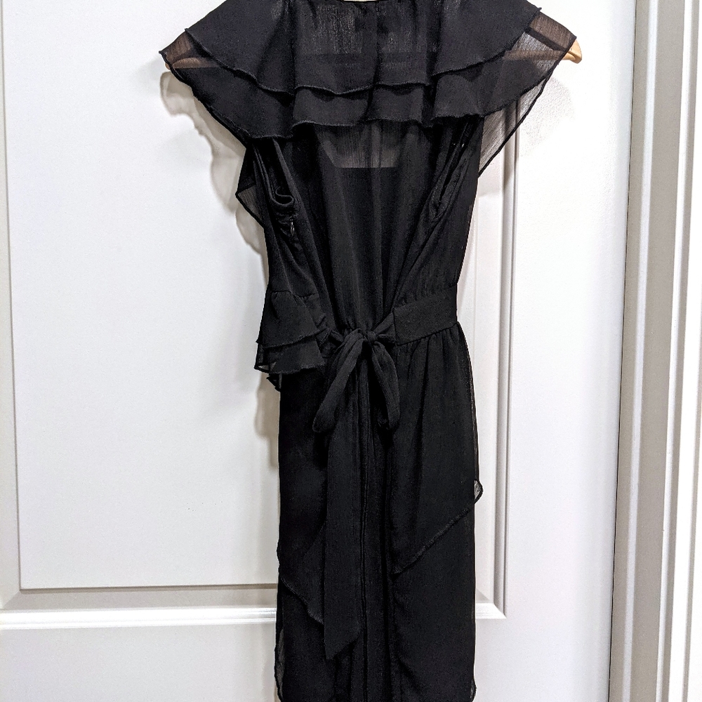 Black Ruffle Dress - Picture 3 of 3